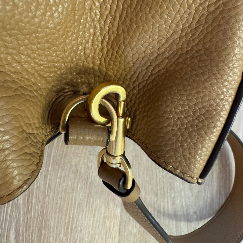 Tory Burch Leather Shoulder Bag/Tiramisu color - Picture 9 of 16